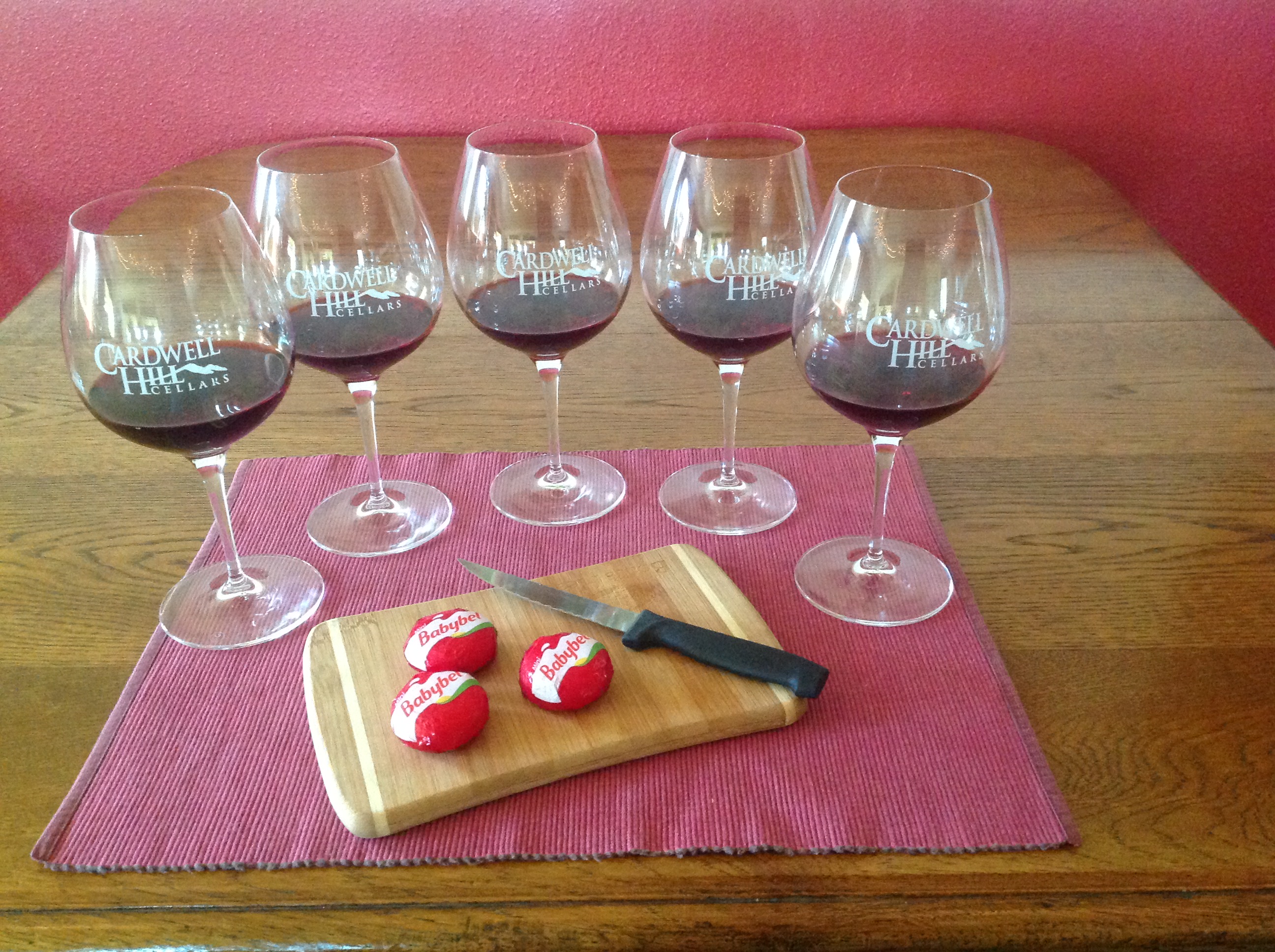 Glasses with wine for Wine Tasting